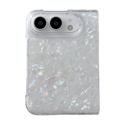 For iPhone Duo Shell Pattern Two-section PC Phone Case - Colorful White - EDA010233001A