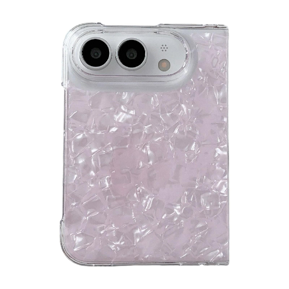 For iPhone Duo Shell Pattern Two-section PC Phone Case - Pink - EDA010233001B