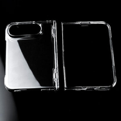 For iPhone Duo Clear Central Axis PC Phone Case - Transparent - EDA010233501A