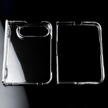 For iPhone Duo Clear Central Axis PC Phone Case - Transparent - EDA010233501A