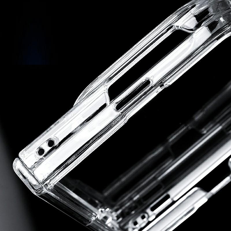 For iPhone Duo Clear Central Axis PC Phone Case - Transparent - EDA010233501A
