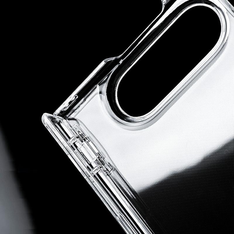 For iPhone Duo Clear Central Axis PC Phone Case - Transparent - EDA010233501A