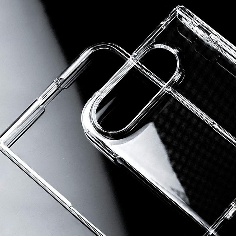 For iPhone Duo Clear Central Axis PC Phone Case - Transparent - EDA010233501A