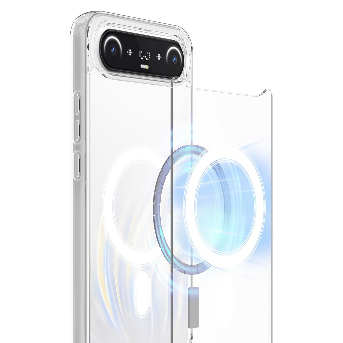 For Tecno Camon Slim 4G MagSafe Clear Acrylic PC Hybrid TPU Phone Case - Transparent - EDA010235401A