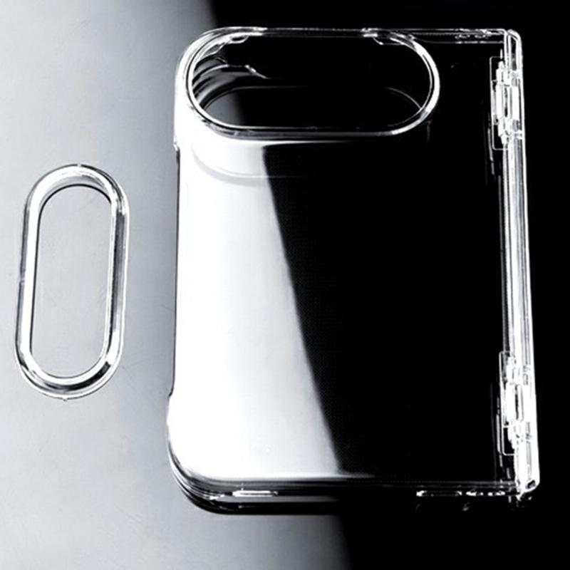 For iPhone Duo Transparent PC Dual Axis Shockproof Phone Case with Lens Cover - Default - EDA010236501