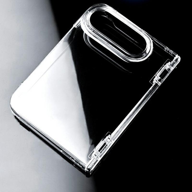 For iPhone Duo Transparent PC Dual Axis Shockproof Phone Case with Lens Cover - Default - EDA010236501