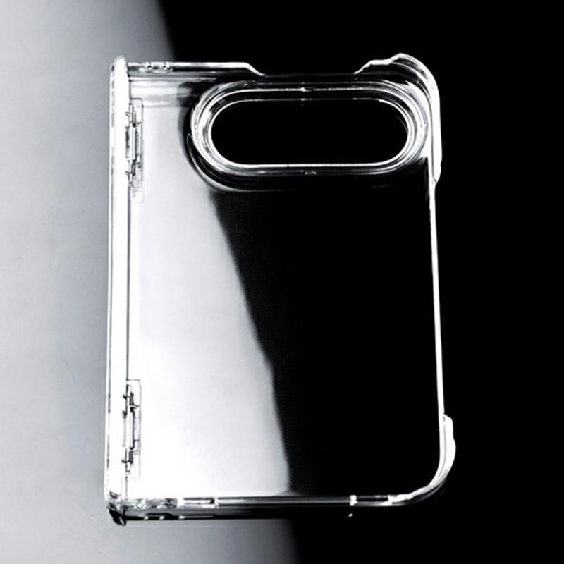 For iPhone Duo Transparent PC Dual Axis Shockproof Phone Case with Lens Cover - Default - EDA010236501