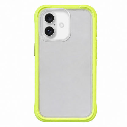 For iPhone 18 Silicone Frame Bumper Frosted Back Panel Phone Case - Green - EDA010237201F