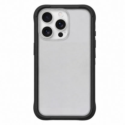 For iPhone 16 Pro Silicone Frame Bumper Frosted Back Panel Phone Case - Black - EDA010237208B