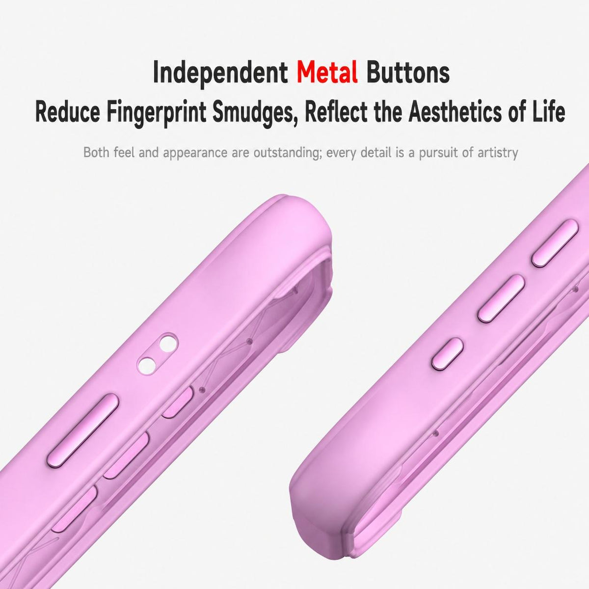 For iPhone 18 Silicone Frame Bumper Frosted Back Panel Phone Case - White - EDA010237201A