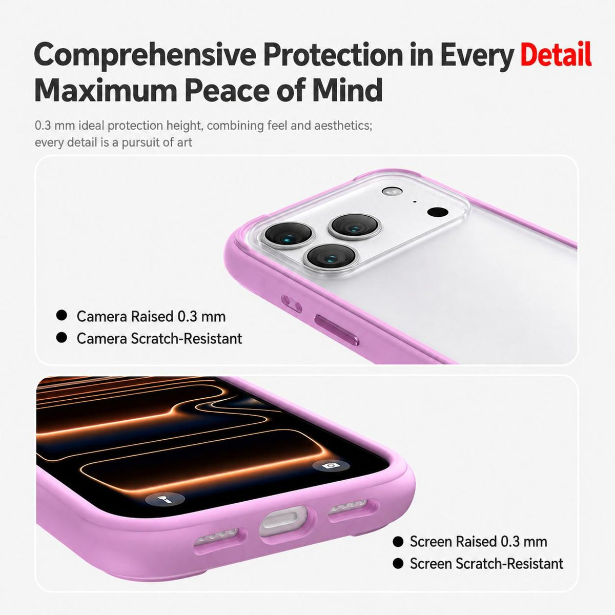 For iPhone 16 Pro Silicone Frame Bumper Frosted Back Panel Phone Case - White - EDA010237208A