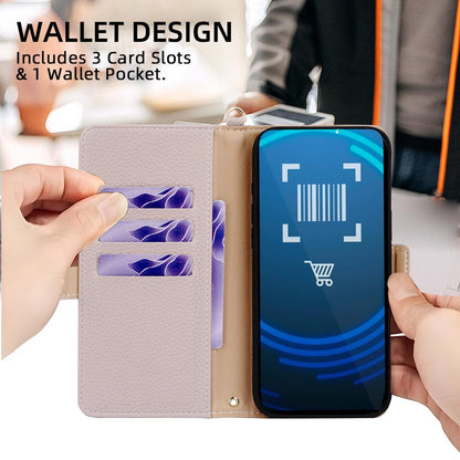 For iPhone 18 Pro Max / 17 Pro Max Bunny Ears Side Magnetic Clasp Vegan Leather Phone Case with Wrist Strap - Light Pink - EDA010237917E