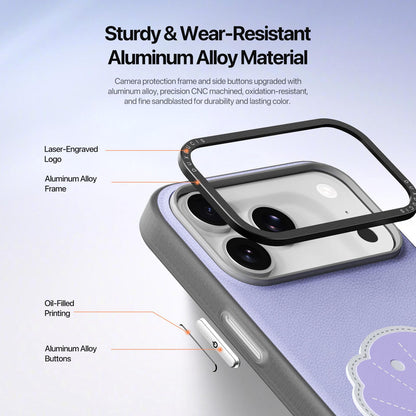 For iPhone 18 Pro Max / 17 Pro Max DUX DUCIS LUVY Series Ring Phone Case with Lanyard - Lilac Purple Shell - EDA010244202C