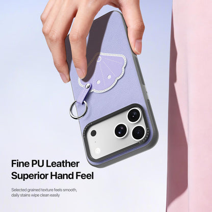 For iPhone 18 Pro Max / 17 Pro Max DUX DUCIS LUVY Series Ring Phone Case with Lanyard - Lilac Purple Shell - EDA010244202C