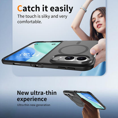 For iPhone Duo XDcase Skin Feel Frosted PC Hybrid TPU Magnetic Phone Case - Blue - EDA010248001A