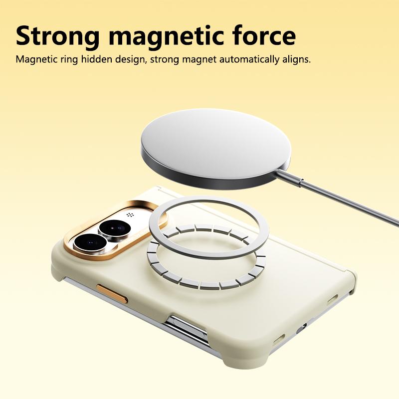 For iPhone Duo ABEEL Lightweight Zero Skin Feel Magnetic PC Phone Case - Black - EDA010250901A