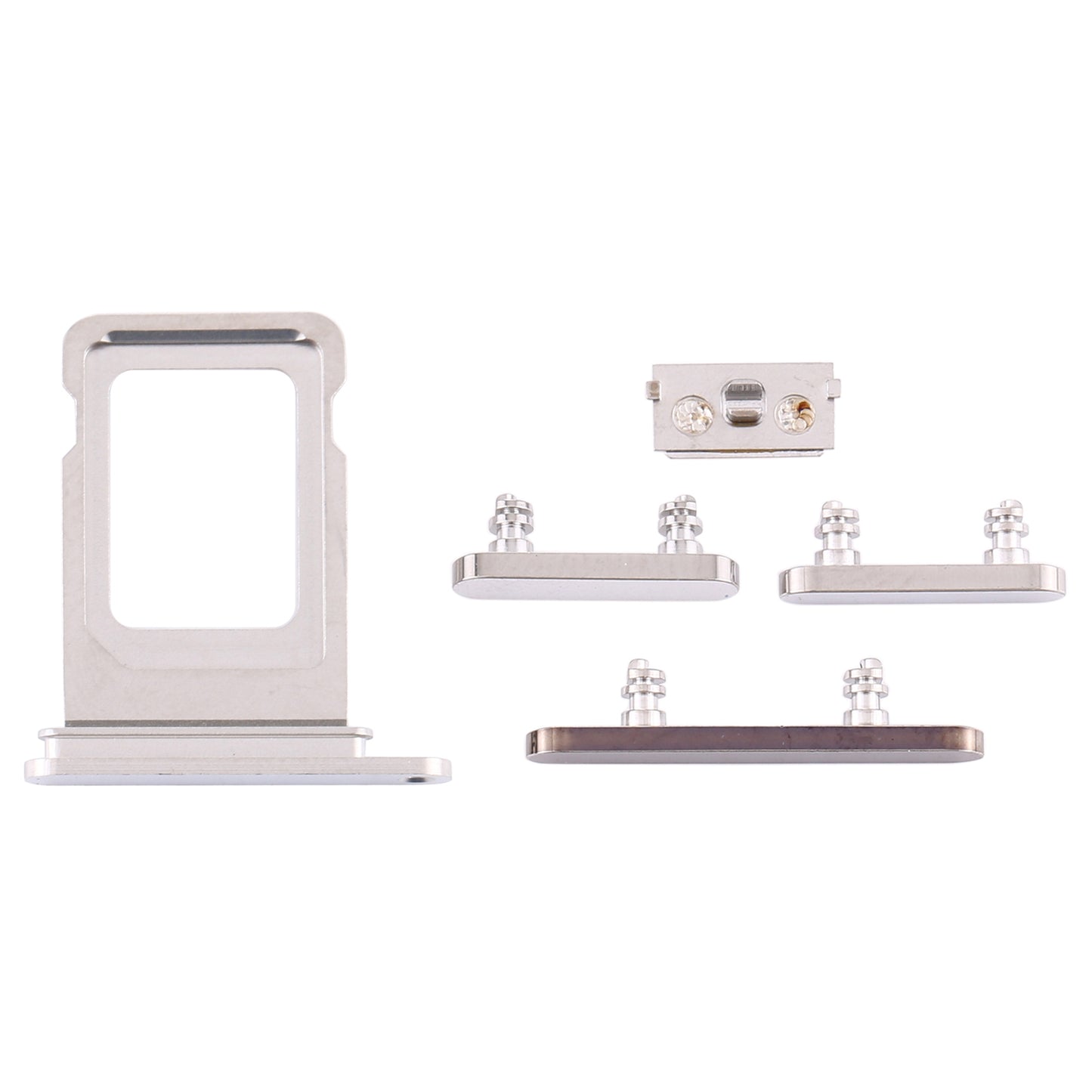 SIM Card Tray + Side Keys for iPhone 12 Pro(White)