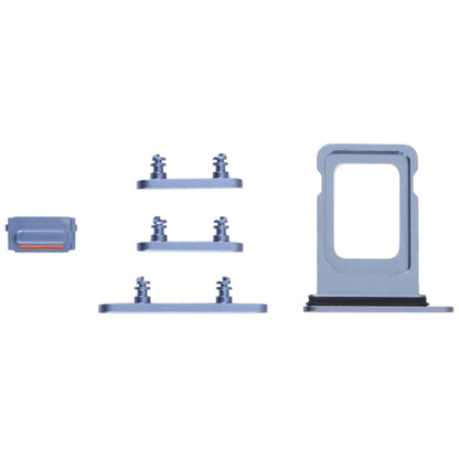 SIM Card Tray + SIM Card Tray + Side Keys for iPhone 14 (Blue)