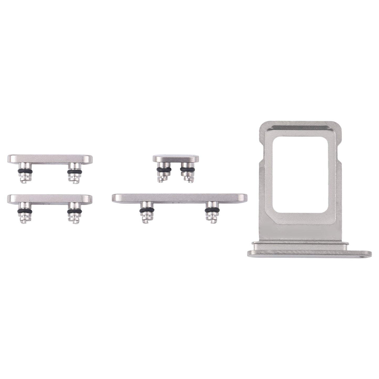 For iPhone 16 Pro Original SIM Card Tray + Side Keys (White)