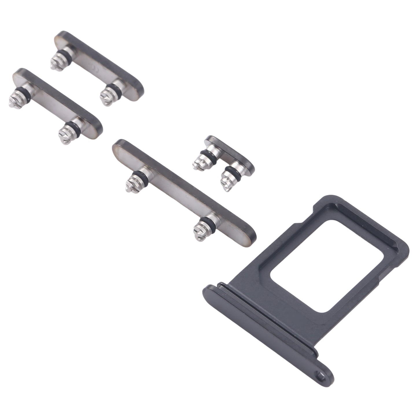For iPhone 16 Pro Max Original SIM Card Tray + Side Keys (Black)