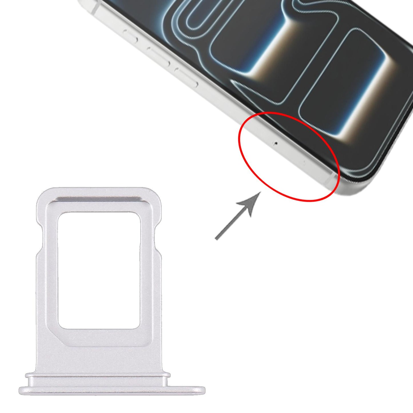 For iPhone 17 Pro / 17 Pro Max SIM Card Tray (White)