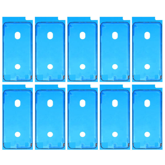 10 PCS LCD Frame Bezel Waterproof Adhesive Stickers for iPhone 8(Black)
