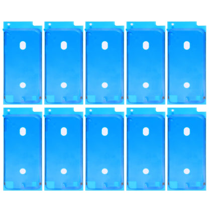 10 PCS LCD Frame Bezel Waterproof Adhesive Stickers for iPhone 8 (White)