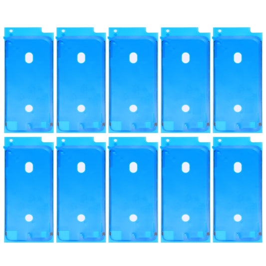 10 PCS LCD Frame Bezel Waterproof Adhesive Stickers for iPhone 8 (White)