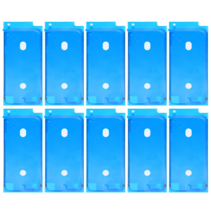 10 PCS LCD Frame Bezel Waterproof Adhesive Stickers for iPhone 8 (White)