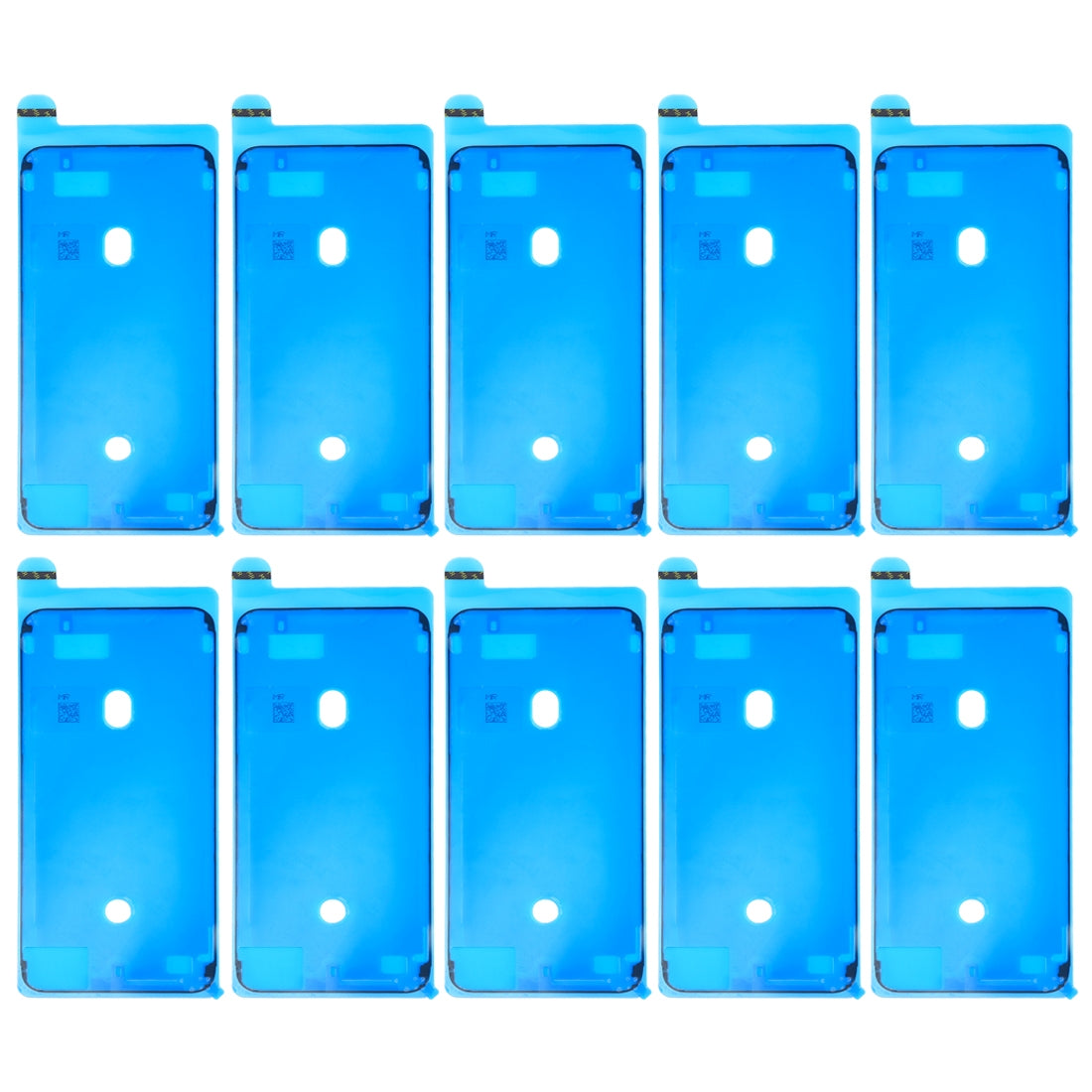 10 PCS LCD Frame Bezel Waterproof Adhesive Stickers for iPhone 8 Plus(Black)