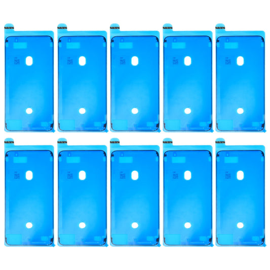 10 PCS LCD Frame Bezel Waterproof Adhesive Stickers for iPhone 8 Plus(Black)