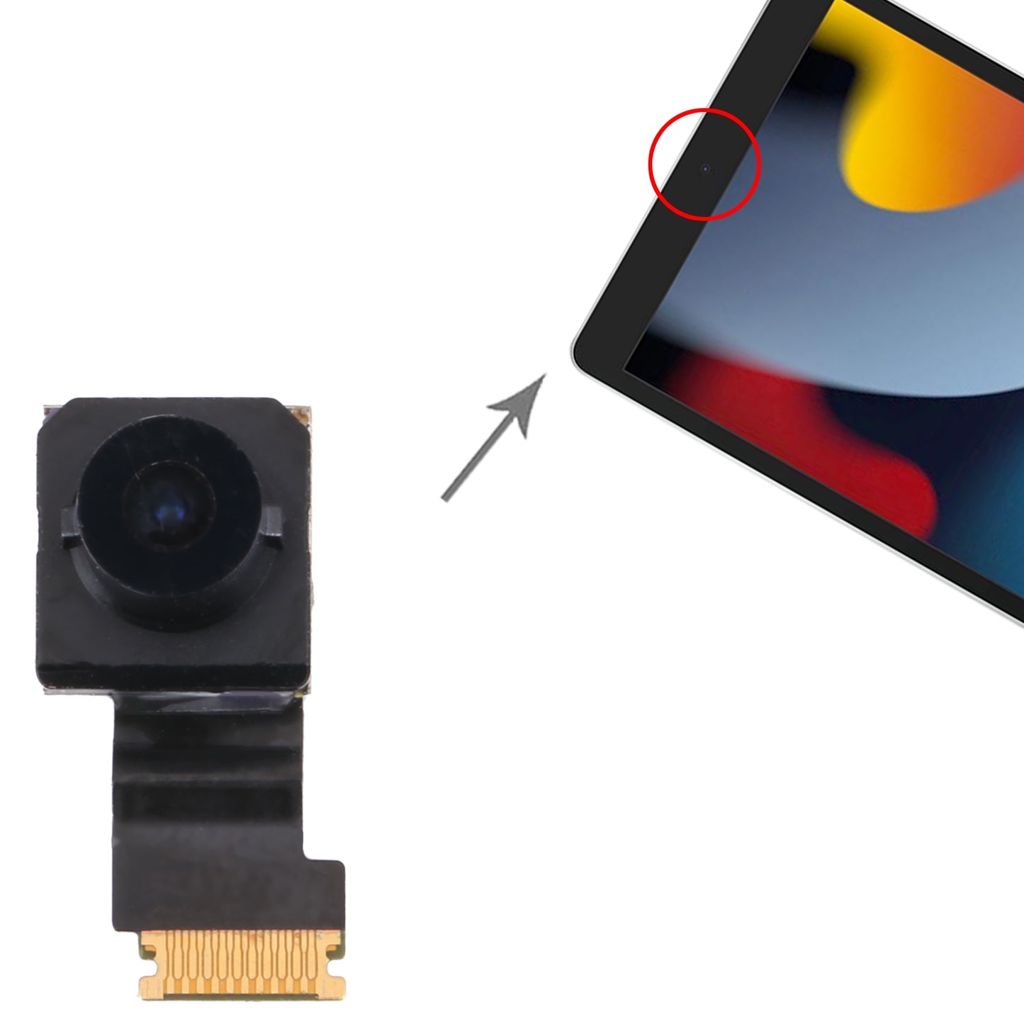 For iPad 10.2 2021 A2603 A2604 Front Facing Camera
