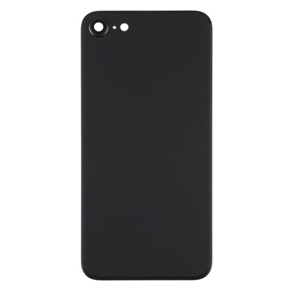 Glass Battery Back Cover with Camera Lens Frame for iPhone SE 2020(Black)
