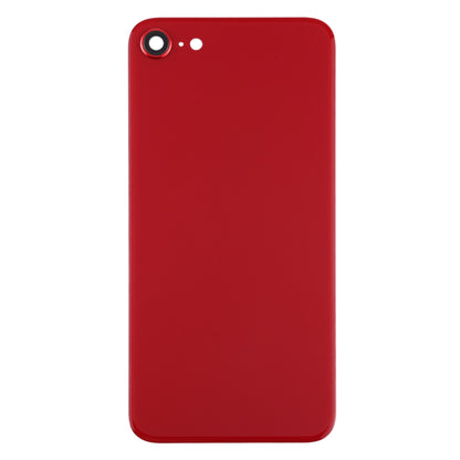 Glass Battery Back Cover with Camera Lens Frame for iPhone SE 2020(Red)
