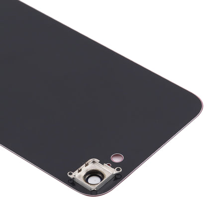 Glass Battery Back Cover with Camera Lens Frame for iPhone SE 2020(Red)