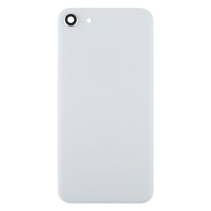 Glass Battery Back Cover with Camera Lens Frame for iPhone SE 2020(White)