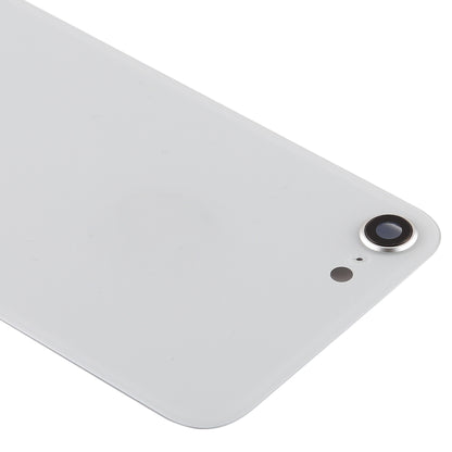 Glass Battery Back Cover with Camera Lens Frame for iPhone SE 2020(White)