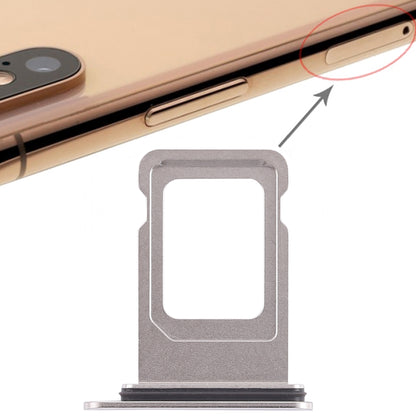 Double SIM Card Tray for iPhone XS Max (Double SIM Card)(White)