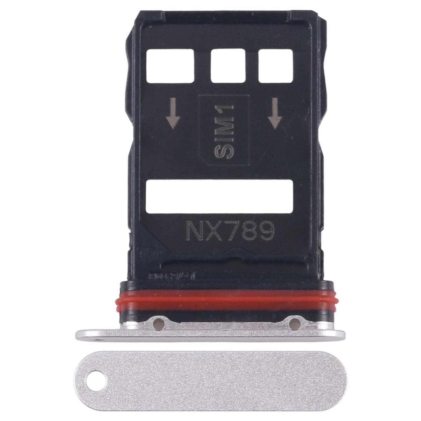 For ZTE nubia RedMagic 10 Pro SIM + SIM Card Tray (Silver)