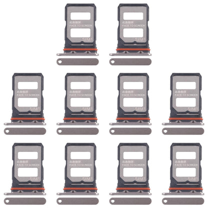 For Xiaomi 14T Pro 5G 10pcs Original SIM Card Tray + SIM Card Tray (Gold)