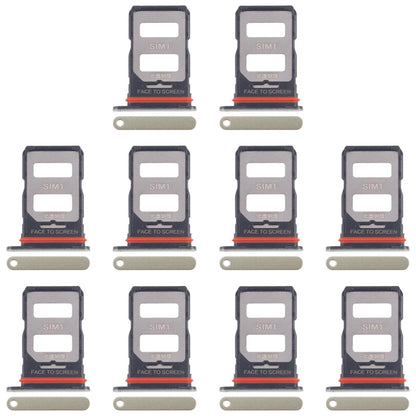 For Xiaomi 14T 5G 10pcs Original SIM Card Tray + SIM Card Tray (Green)