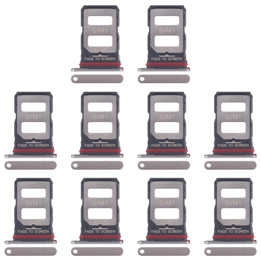 For Xiaomi 14T 5G 10pcs Original SIM Card Tray + SIM Card Tray (Gold)