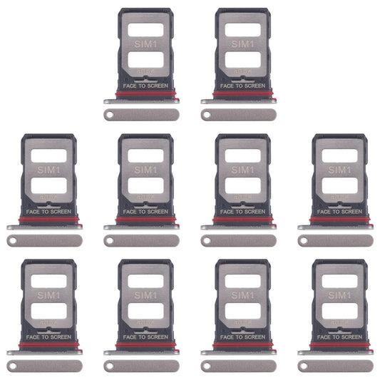 For Xiaomi 14T 5G 10pcs Original SIM Card Tray + SIM Card Tray (Gold)