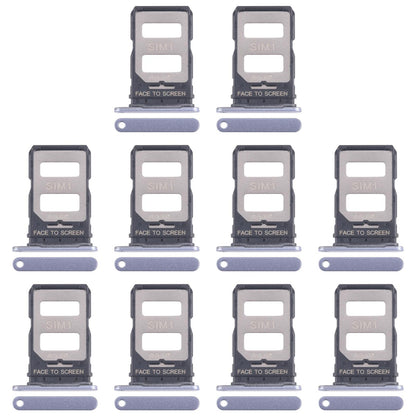 For Xiaomi 14T 5G 10pcs Original SIM Card Tray + SIM Card Tray (Blue)