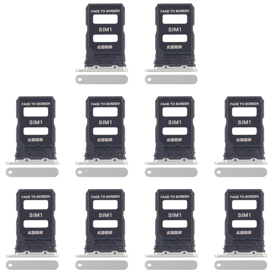 For Xiaomi 15 10pcs Original SIM Card Tray + SIM Card Tray (Green)