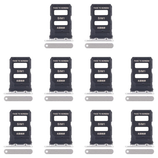 For Xiaomi 15 10pcs Original SIM Card Tray + SIM Card Tray (Gold)