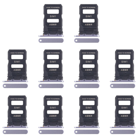 For Xiaomi 15 10pcs Original SIM Card Tray + SIM Card Tray (Blue)
