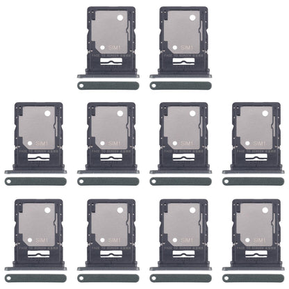For Xiaomi Redmi Note 14 5G 10pcs Original SIM + SIM / Micro SD Card Tray (Dark Green)