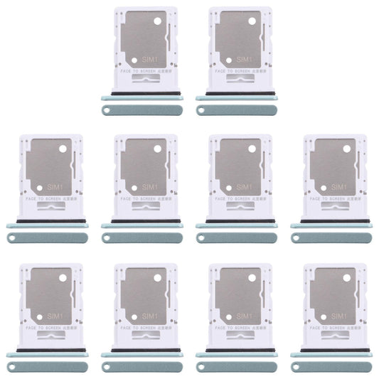 For Xiaomi Redmi Note 14 5G 10pcs Original SIM + SIM / Micro SD Card Tray (Light Green)