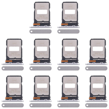 For Xiaomi Redmi Turbo 4 Pro 10pcs Original SIM Card Tray + SIM Card Tray (Silver)